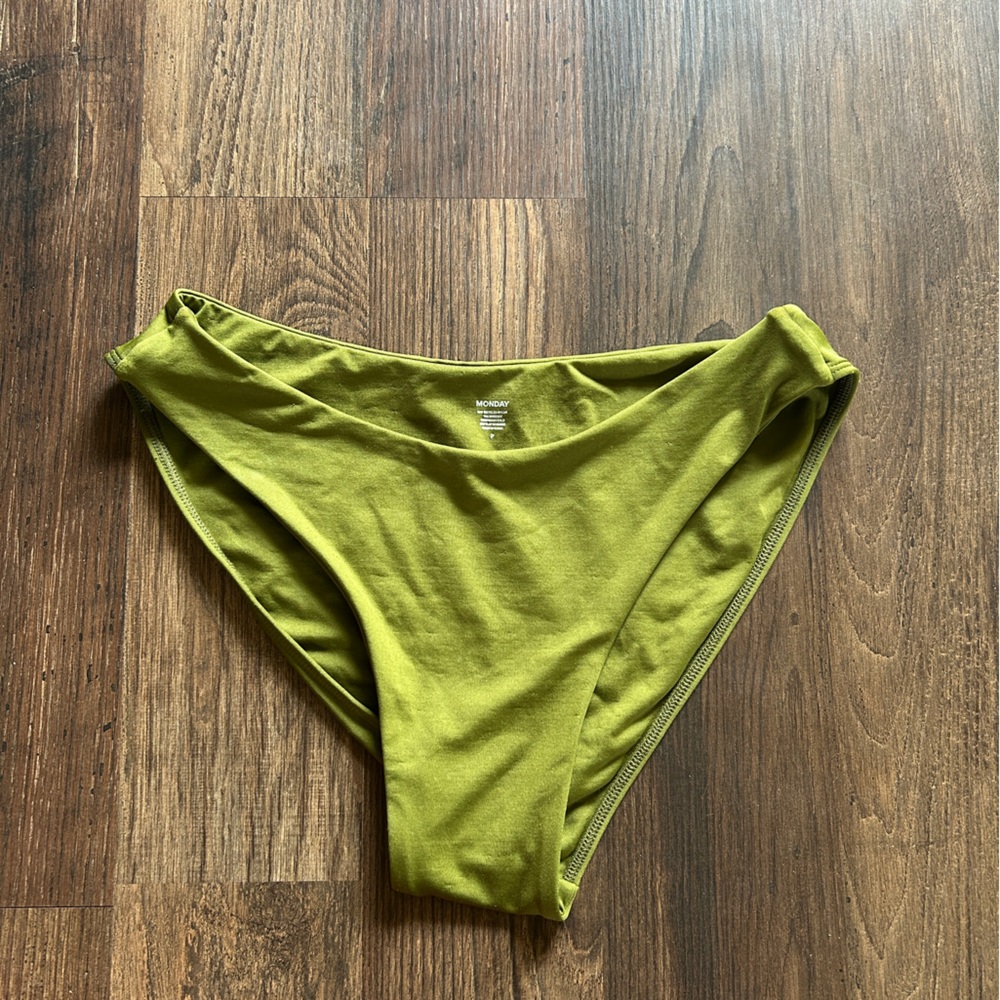 NWOT Monday Swimwear SEYCHELLES BOTTOM - OLIVE sz P